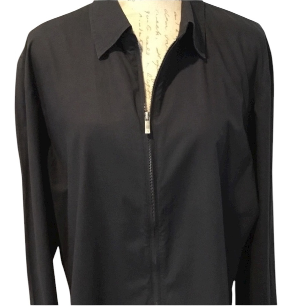 Armani Exchange  AX size large black jacket zip front with stretch